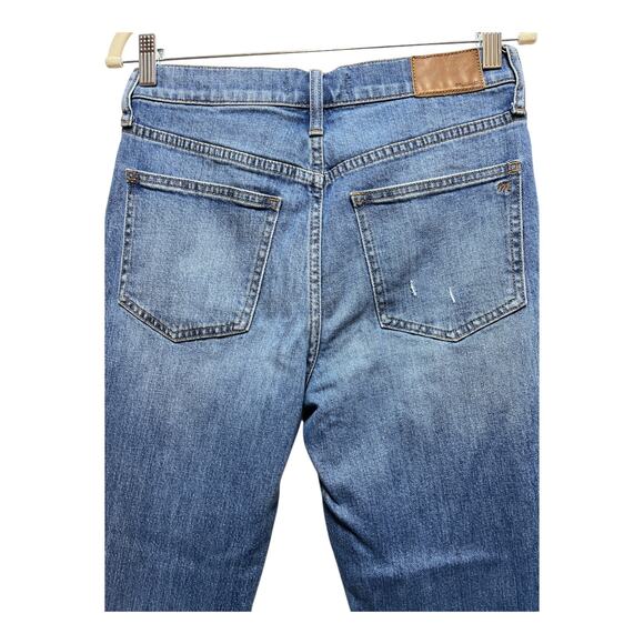 Madewell Perfect Vintage Crop Jeans Women’s 27 High Rise Light Wash Distressed - Picture 6 of 9